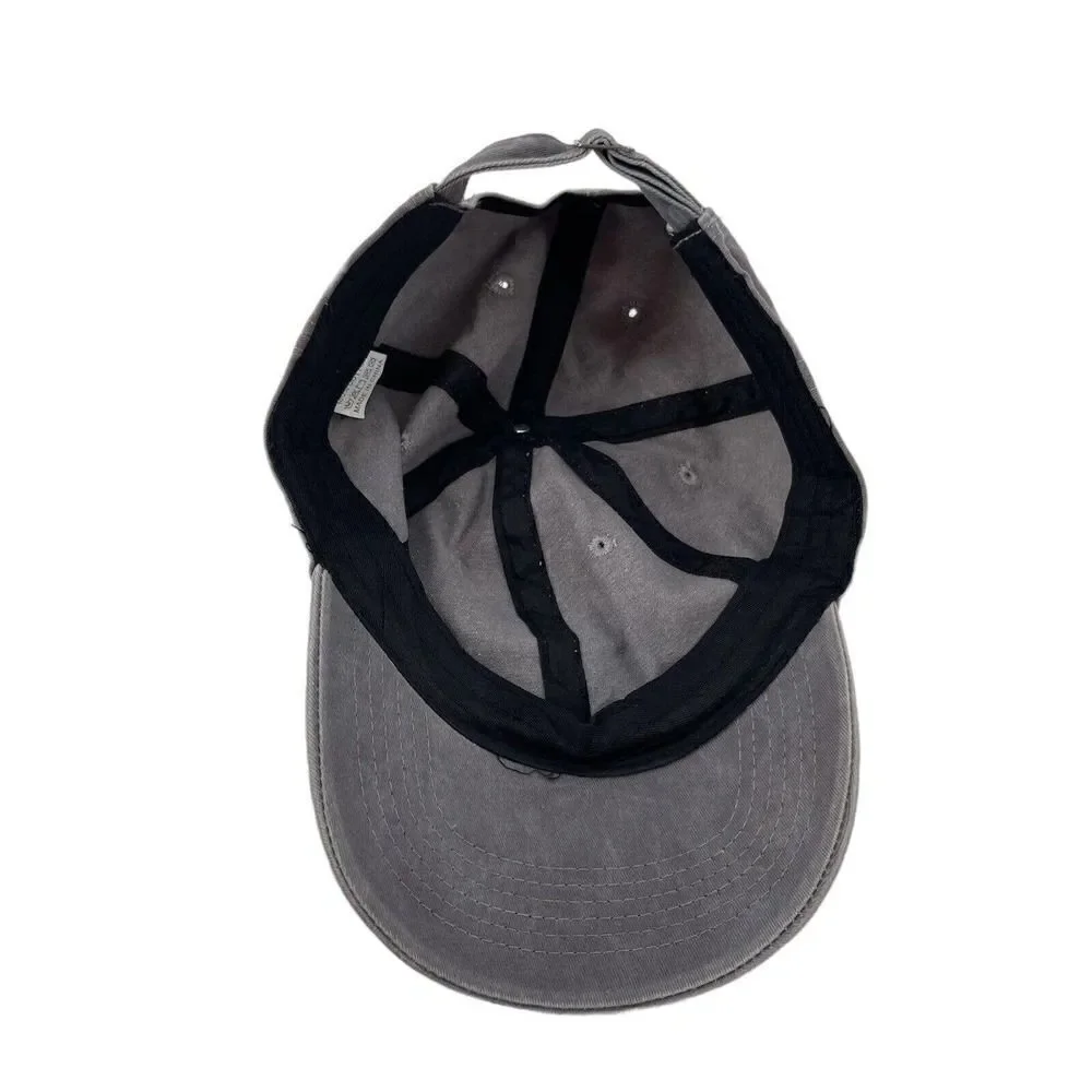 Camping Baseball Hat Cap Camping Hair Dont Care Womens One Size Gray Casual Hat